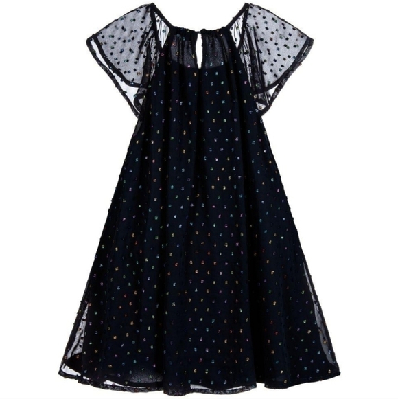 3Pommes Other - NWOT 3Pommes Girls Navy Robe A Manches Short Sleeve Dress